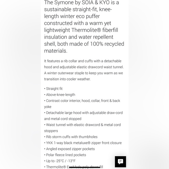 Soia & Kyo Symone Puffer Coat - Steel. S. NWT. - Picture 3 of 11